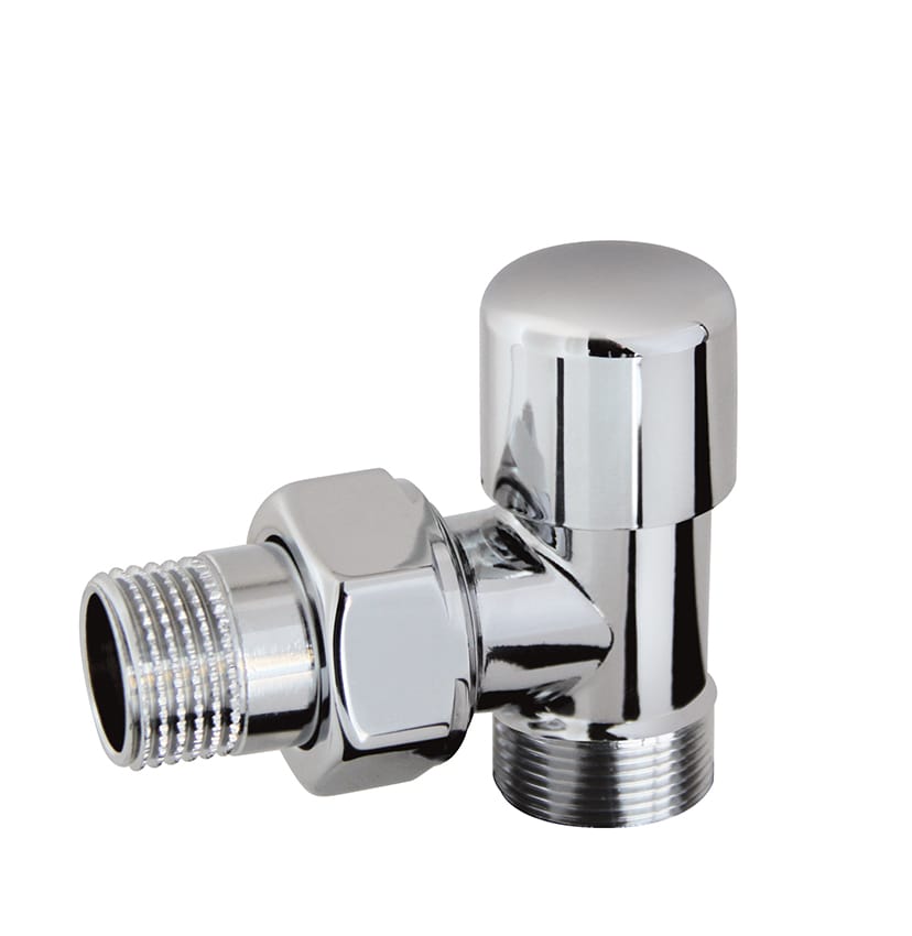 Kit Valvola e Detentore per termoarredo da bagno finitura cromata RCR Poletti by CeramicStore | Lo specialista del tuo bagno