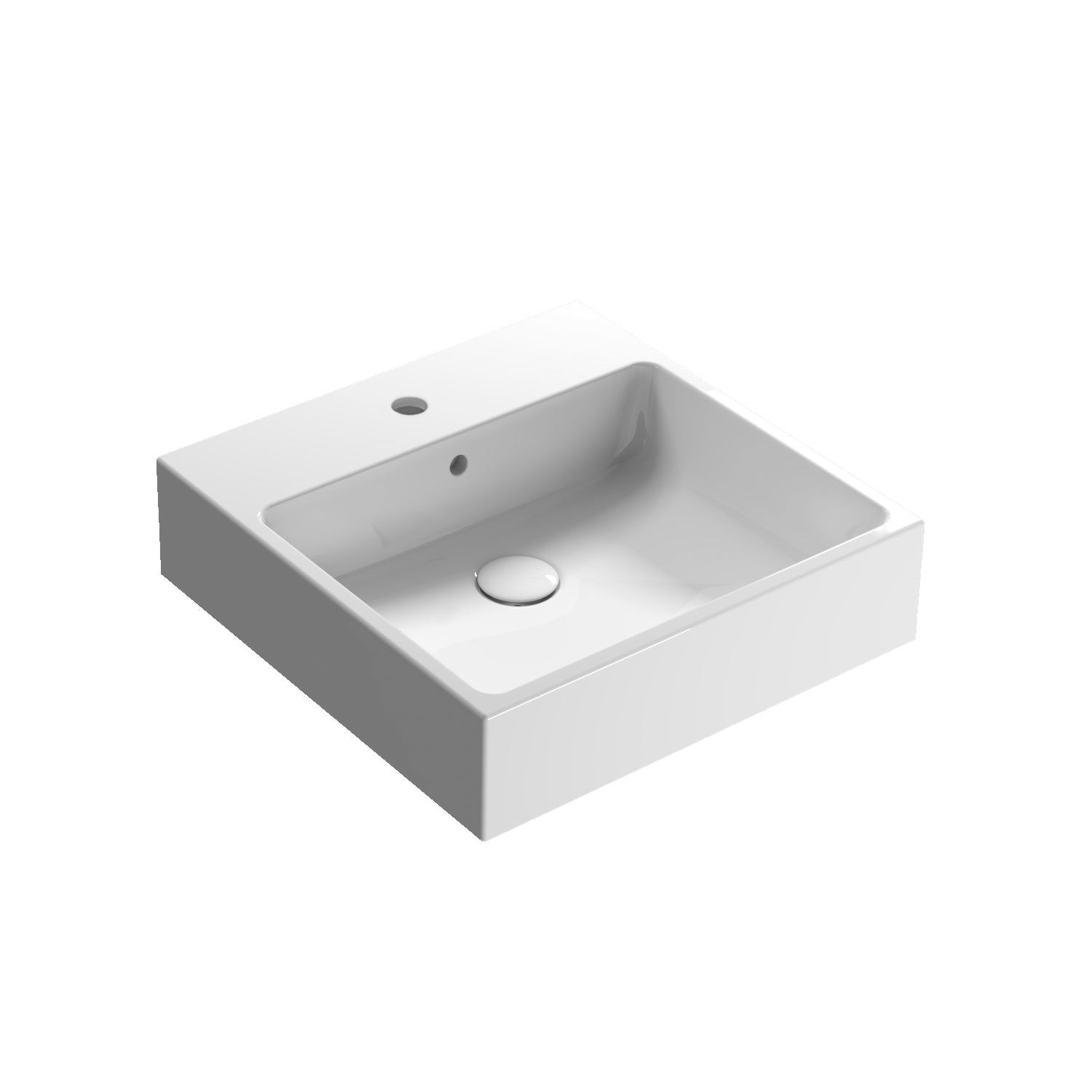 Lavabo installazione Sospesa o da Appoggio 50x50 cm - Globo Classic