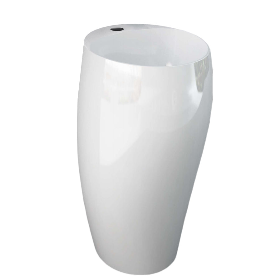 Lavabo monoblocco freestanding modello Cloud di Rak Ceramics Bianco Lucido by CeramicStore | Lo specialista del tuo bagno