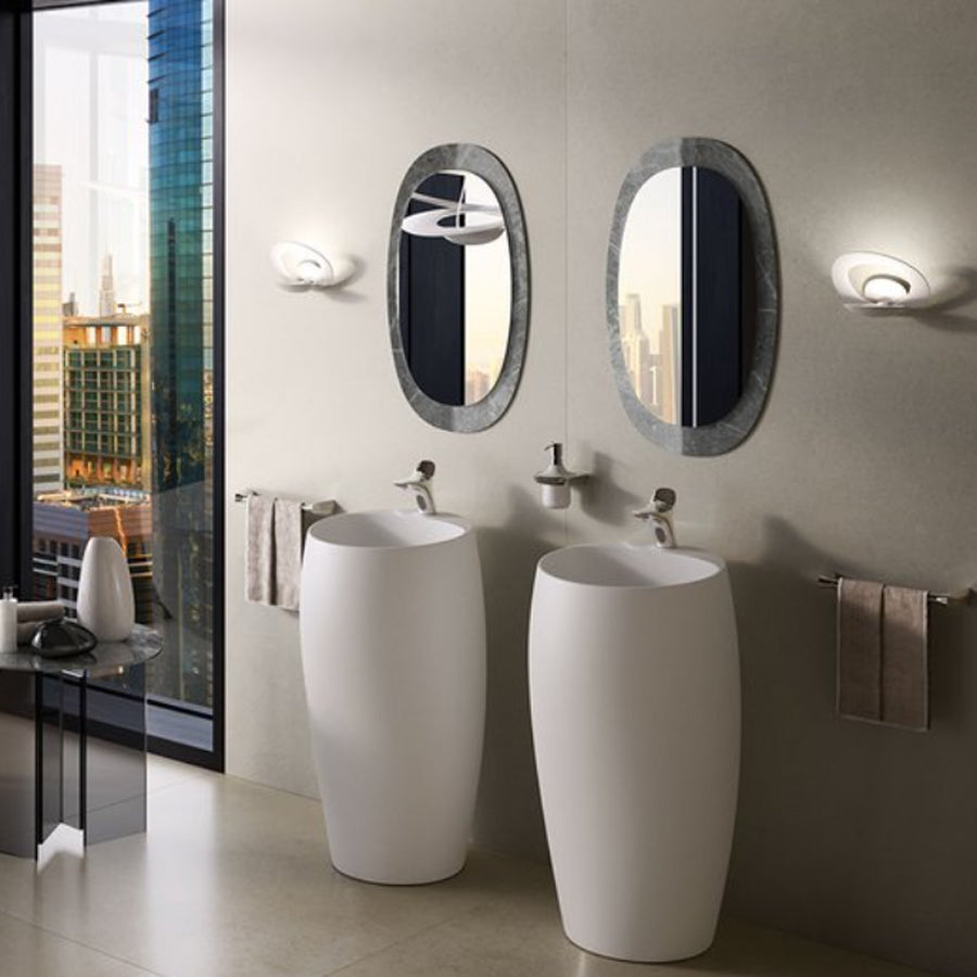 Lavabo monoblocco freestanding modello Cloud di Rak Ceramics Bianco Opaco by CeramicStore | Lo specialista del tuo bagno