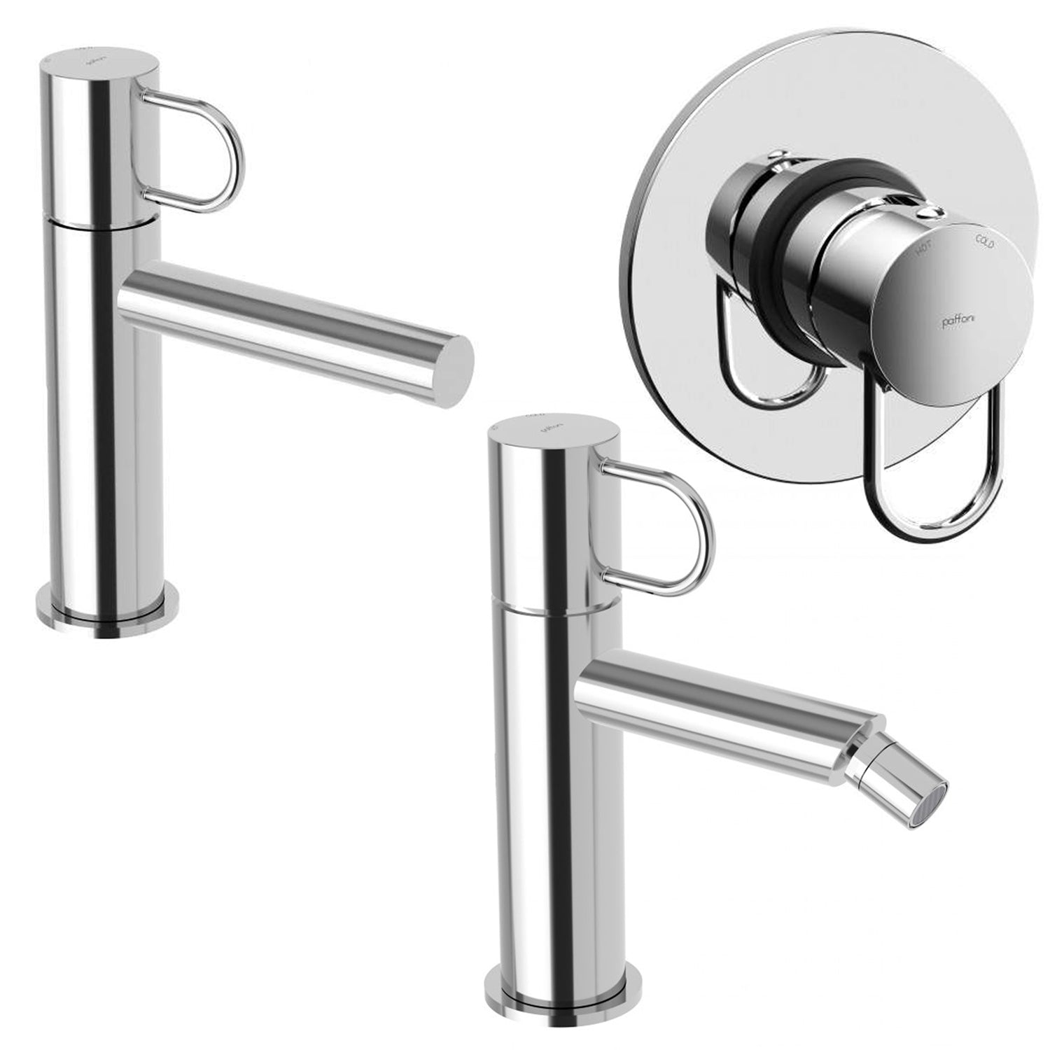 Set di miscelatori lavabo, bidet e doccia Paffoni Jocker cromato by CeramicStore | Lo specialista del tuo bagno