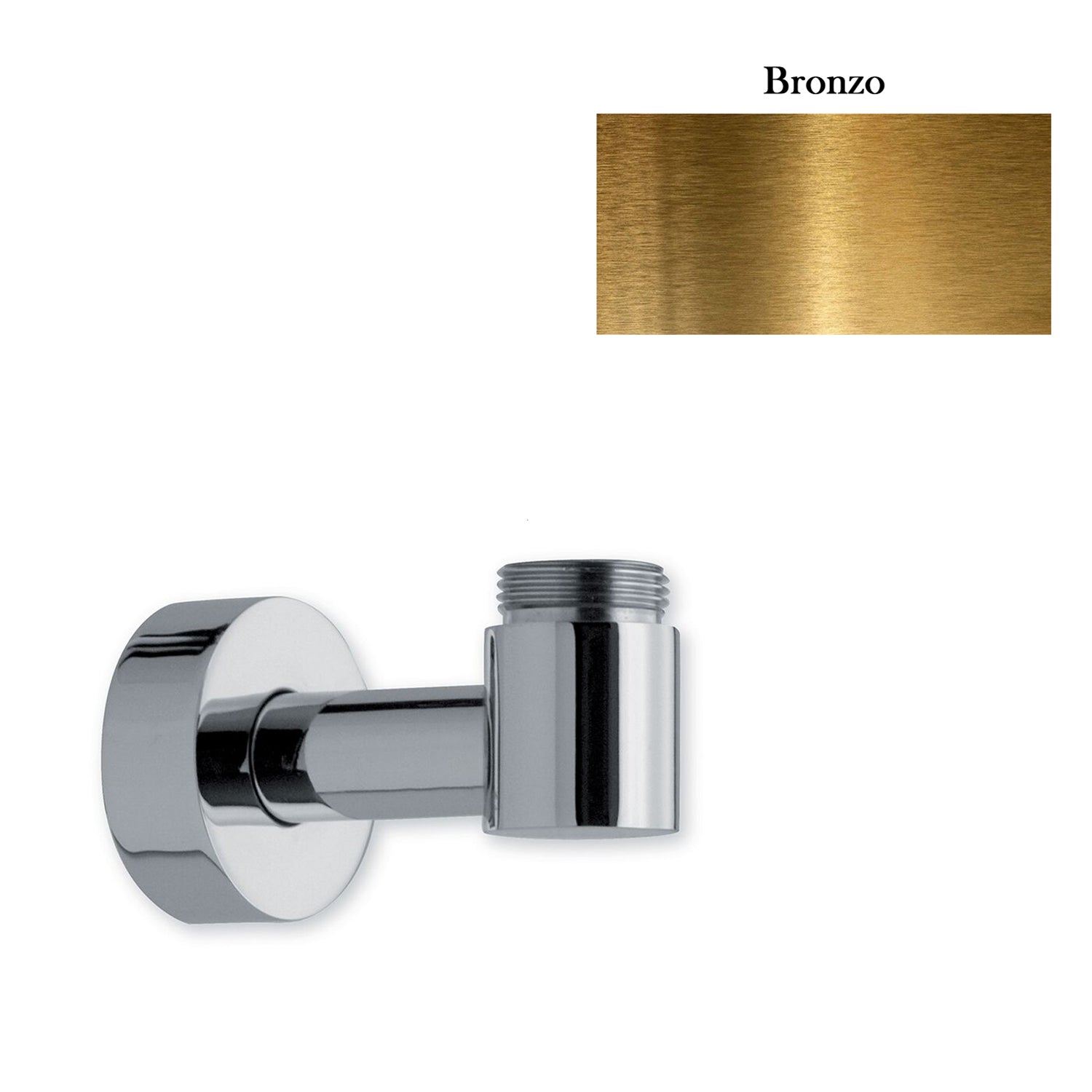 Supporto inferiore con presa acqua per colonna esterno doccia bronzo by CeramicStore | Lo specialista del tuo bagno