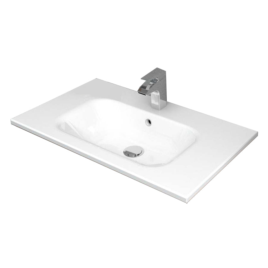 Mobile bagno sospeso modello Mirಠda 100 cm finitura hacney con lavabo in ceramica,specchio e lampada by CeramicStore | Lo specialista del tuo bagno
