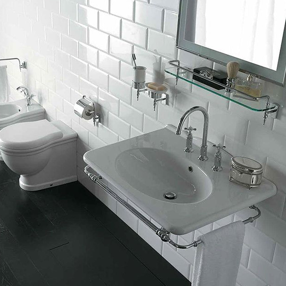 Lavabo sospeso cm 75x55x20h modello Paestum di Ceramica Globo by CeramicStore | Lo specialista del tuo bagno