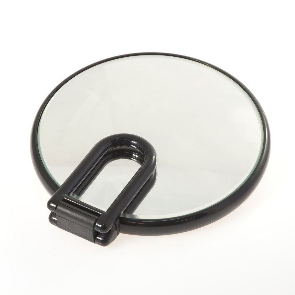 Specchio ingranditore con manico multi-snodo e supporto - linea 'Toeletta' bifacciale cm ภ18 - Ingrandimento X3 - Nero by CeramicStore | Lo specialista del tuo bagno