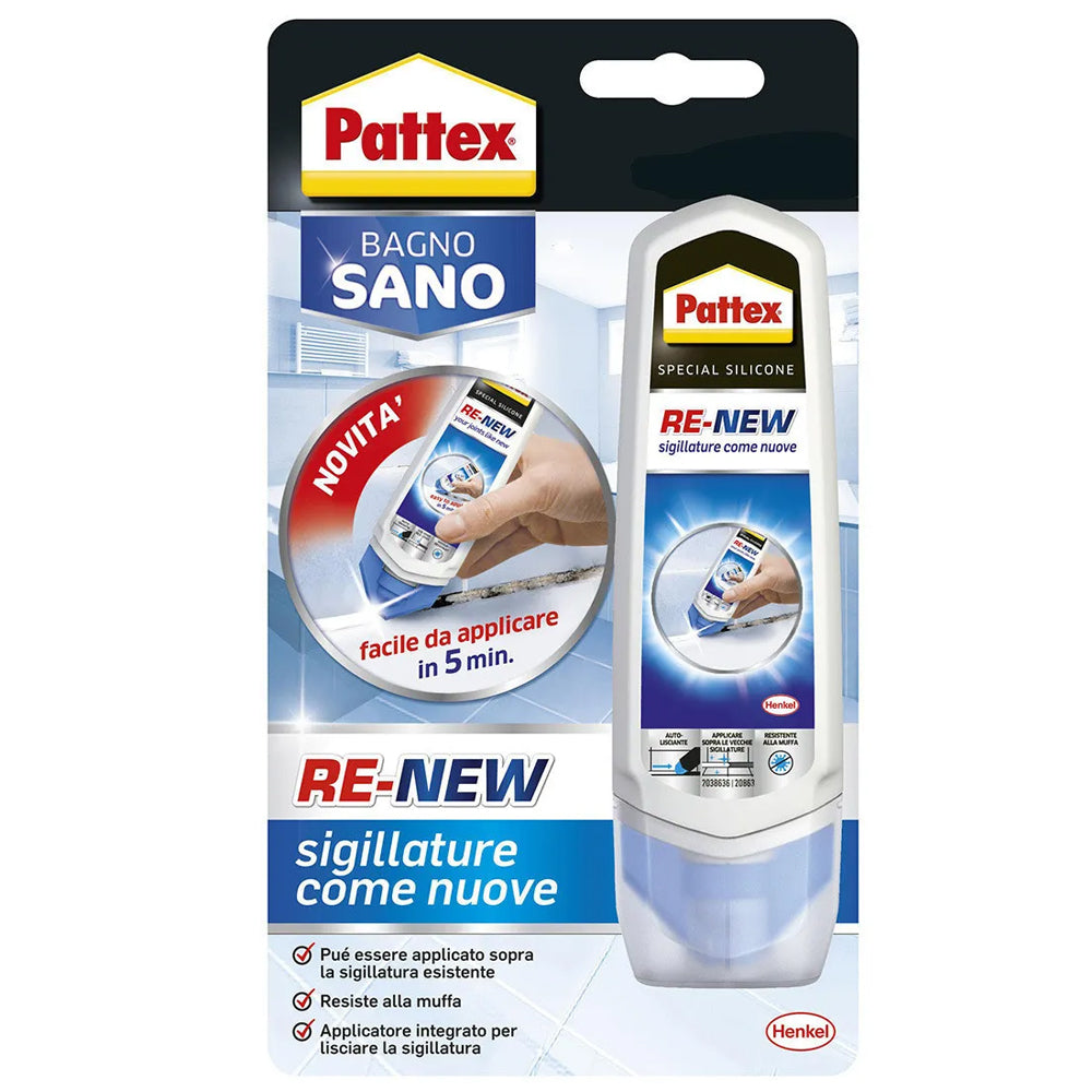 Sigillante universale bianco a base acqua Pattex Bagno Sano Re New 100 ml by CeramicStore | Lo specialista del tuo bagno