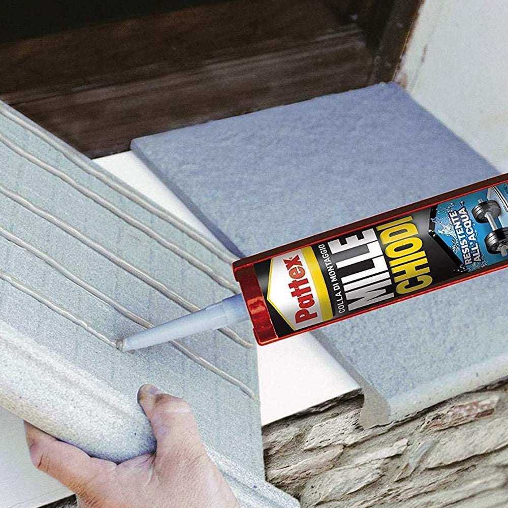 Adesivo di montaggio Millechiodi Tutti i Materiali di Pattex 450 gr - Bianco by CeramicStore | Lo specialista del tuo bagno