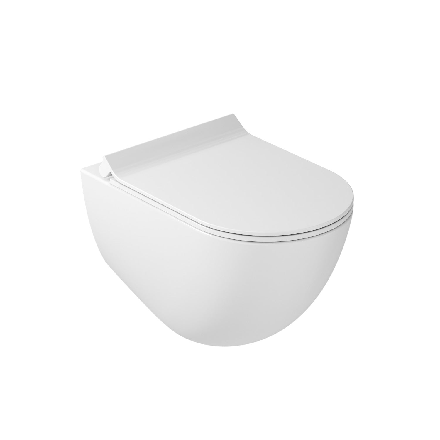 Coppia di Sanitari Sospesi 56x36 cm serie Dream di Ceramica Galassia con sedile slim soft close