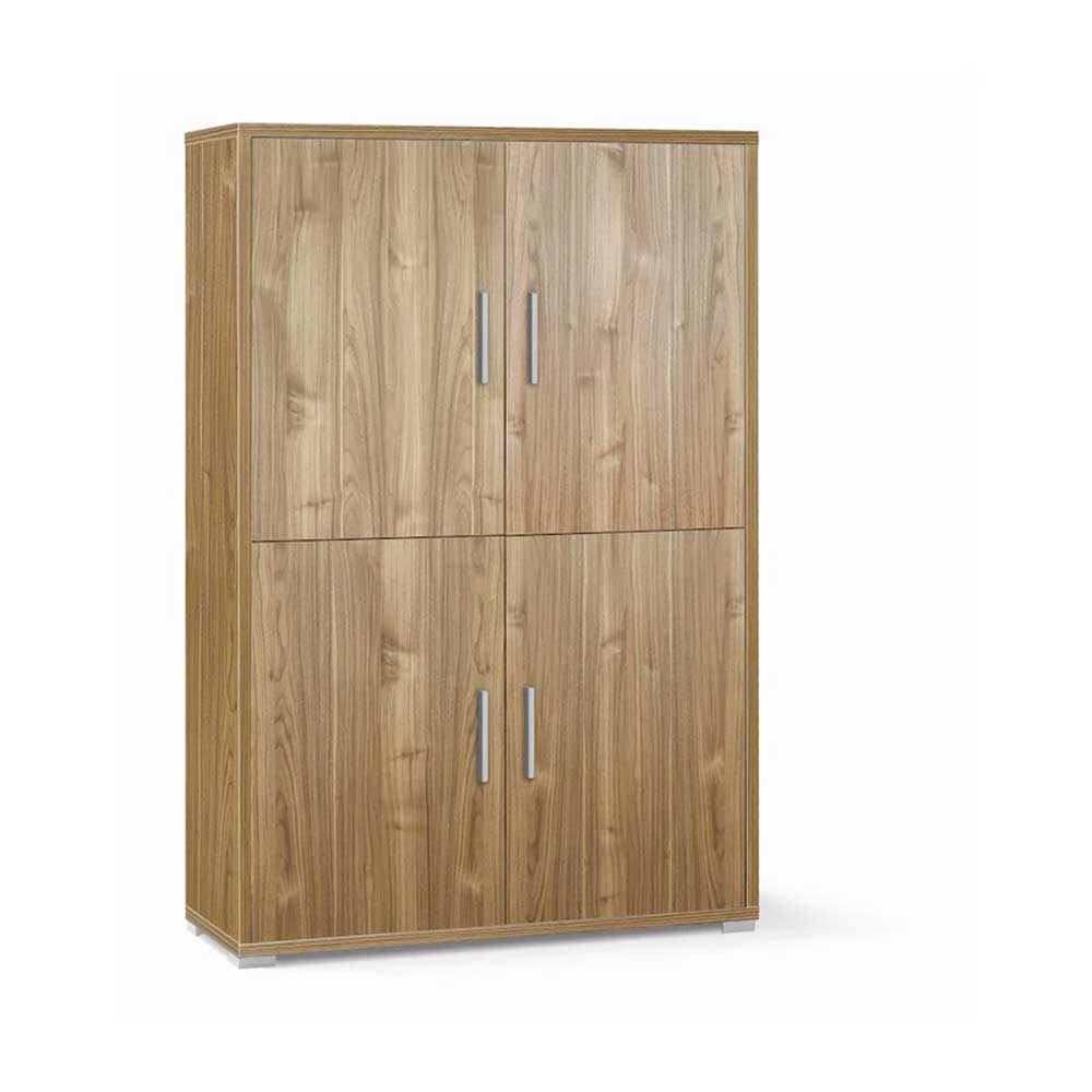 Mobile Armadio a 4 Ante e 4 ripiani finitura Struttura Noce Stelvio / Finitura Frontale Noce Stelvio by Sarmog by CeramicStore | Lo specialista del tuo bagno