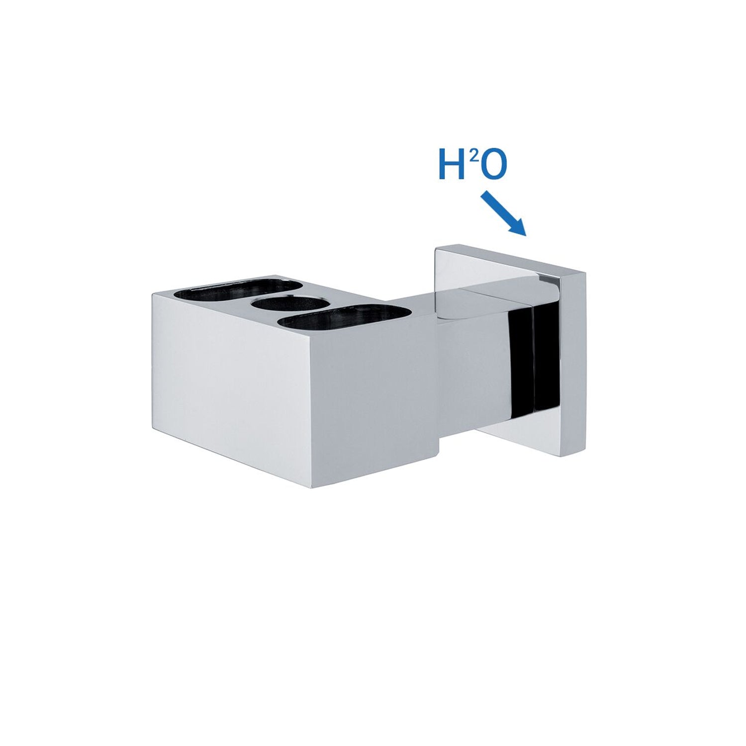 Supporto inferiore quadro con presa acqua per colonna C51 cromo by CeramicStore | Lo specialista del tuo bagno