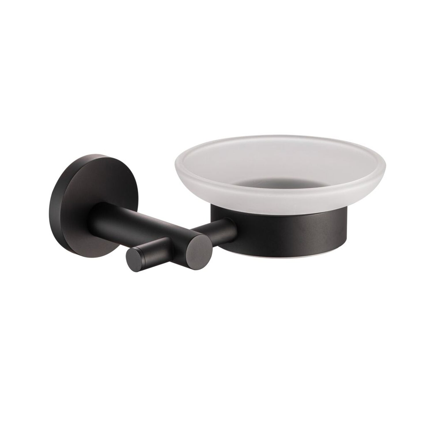 Portasapone serie Arte con attacco singolo in ottone nero opaco by CeramicStore | Lo specialista del tuo bagno