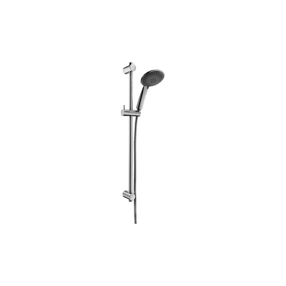 Set saliscendi doccia ottone cromato con miscelatore doccia incasso e presa acqua tonda a muro by CeramicStore | Lo specialista del tuo bagno