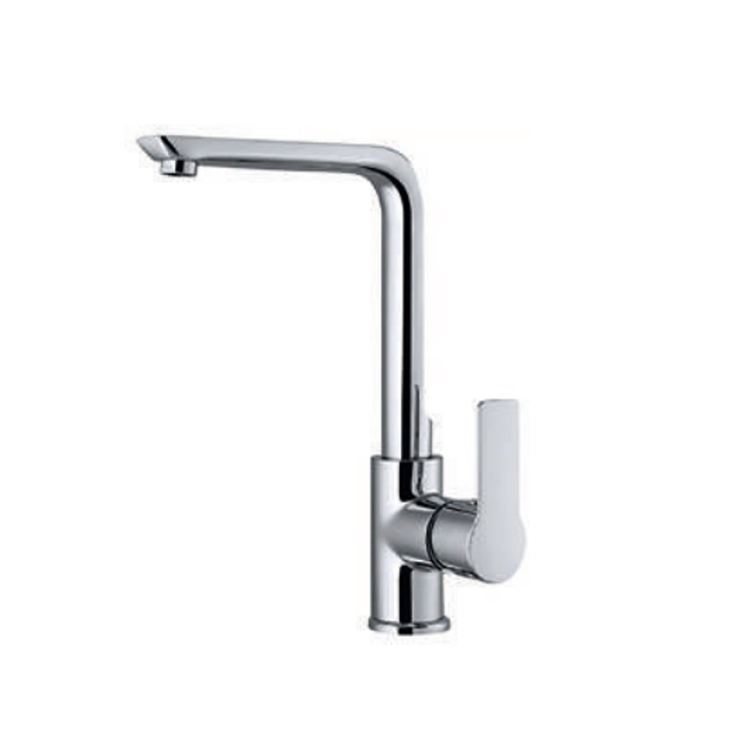 Miscelatore monocomando lavello con leva laterale RubiFlux serie Kyros - Cromo by CeramicStore | Lo specialista del tuo bagno