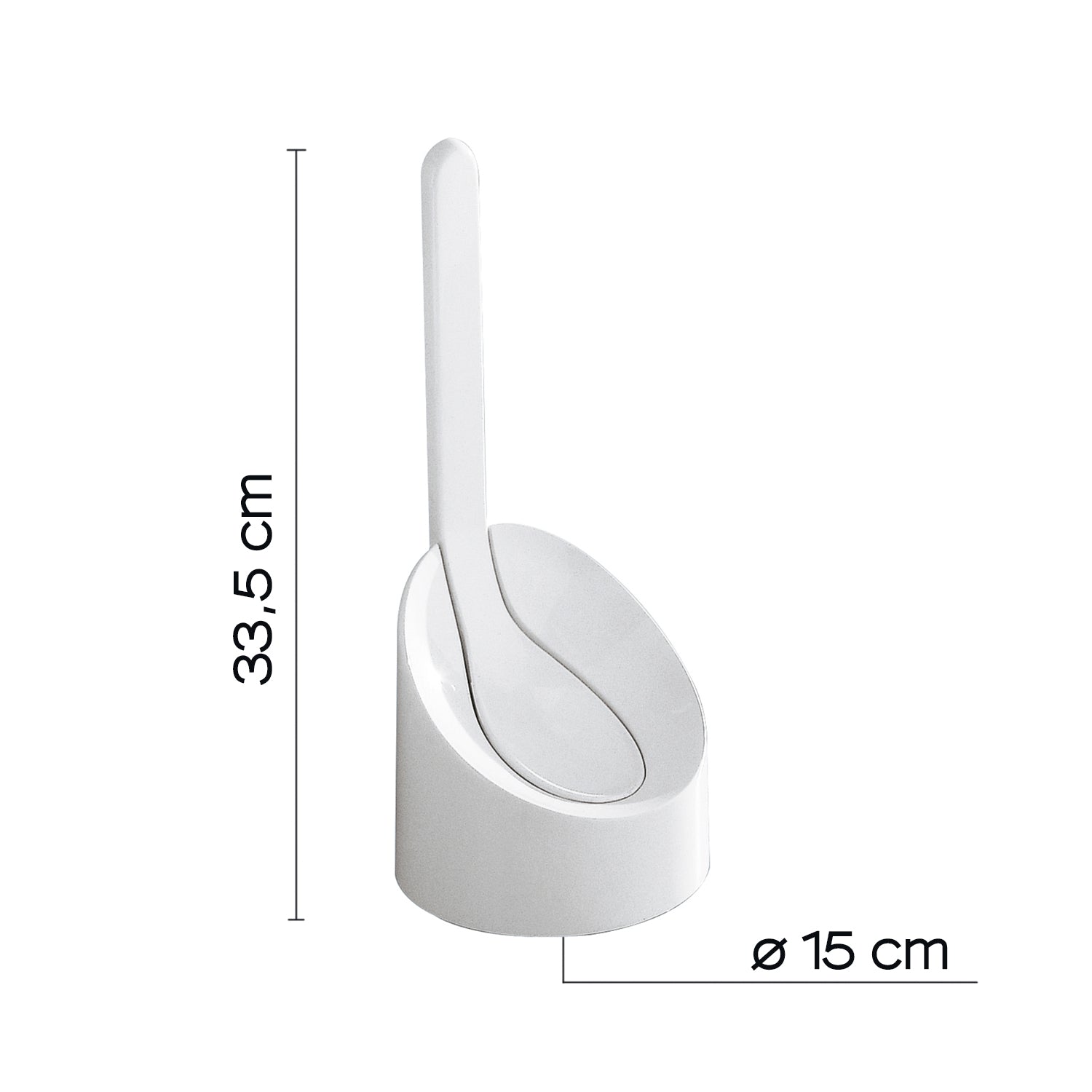 Scopino wc da appoggio modello Cucciolo di Gedy - Bianco by CeramicStore | Lo specialista del tuo bagno