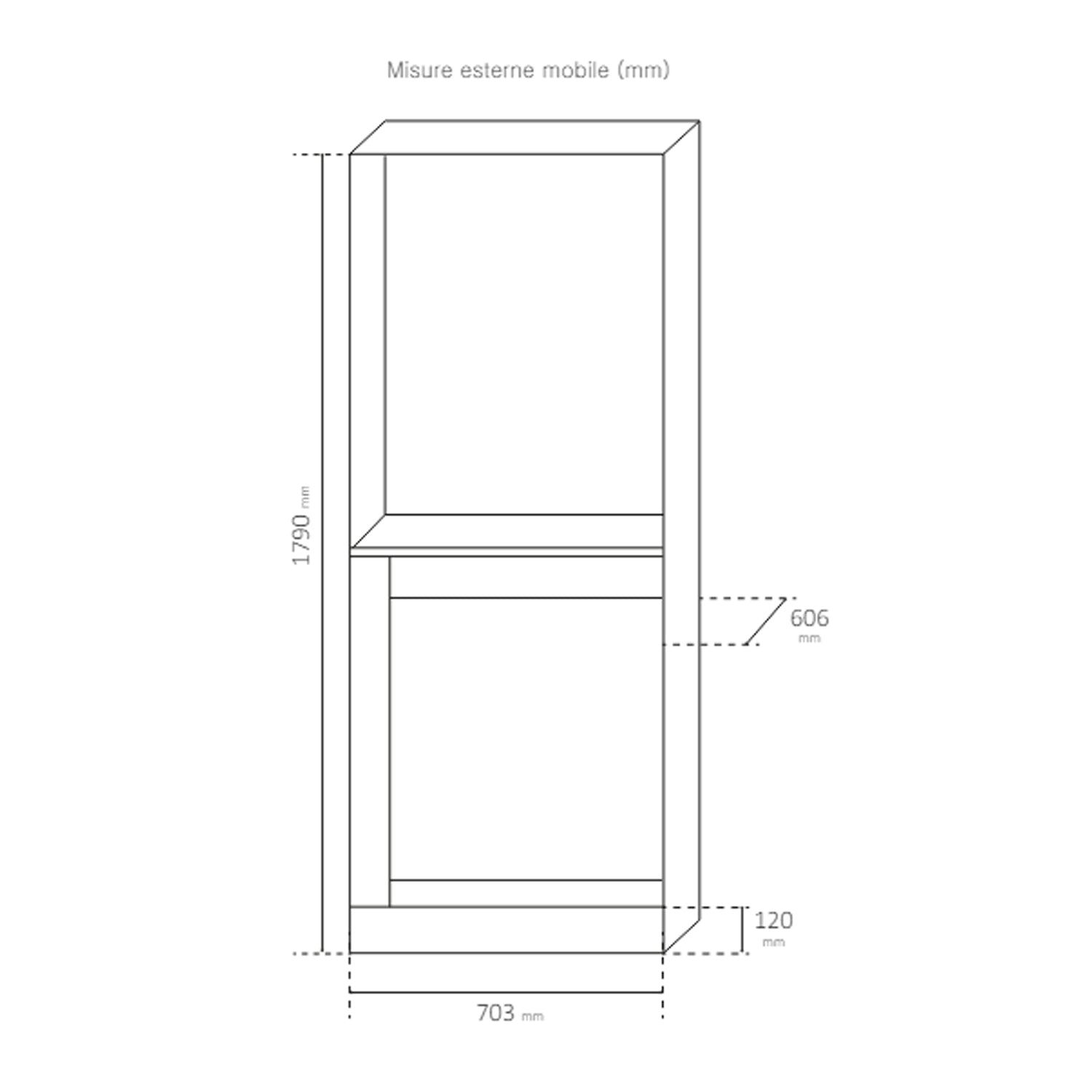 Mobile coprilavatrice e asciugatrice a colonna - Bianco by CeramicStore | Lo specialista del tuo bagno