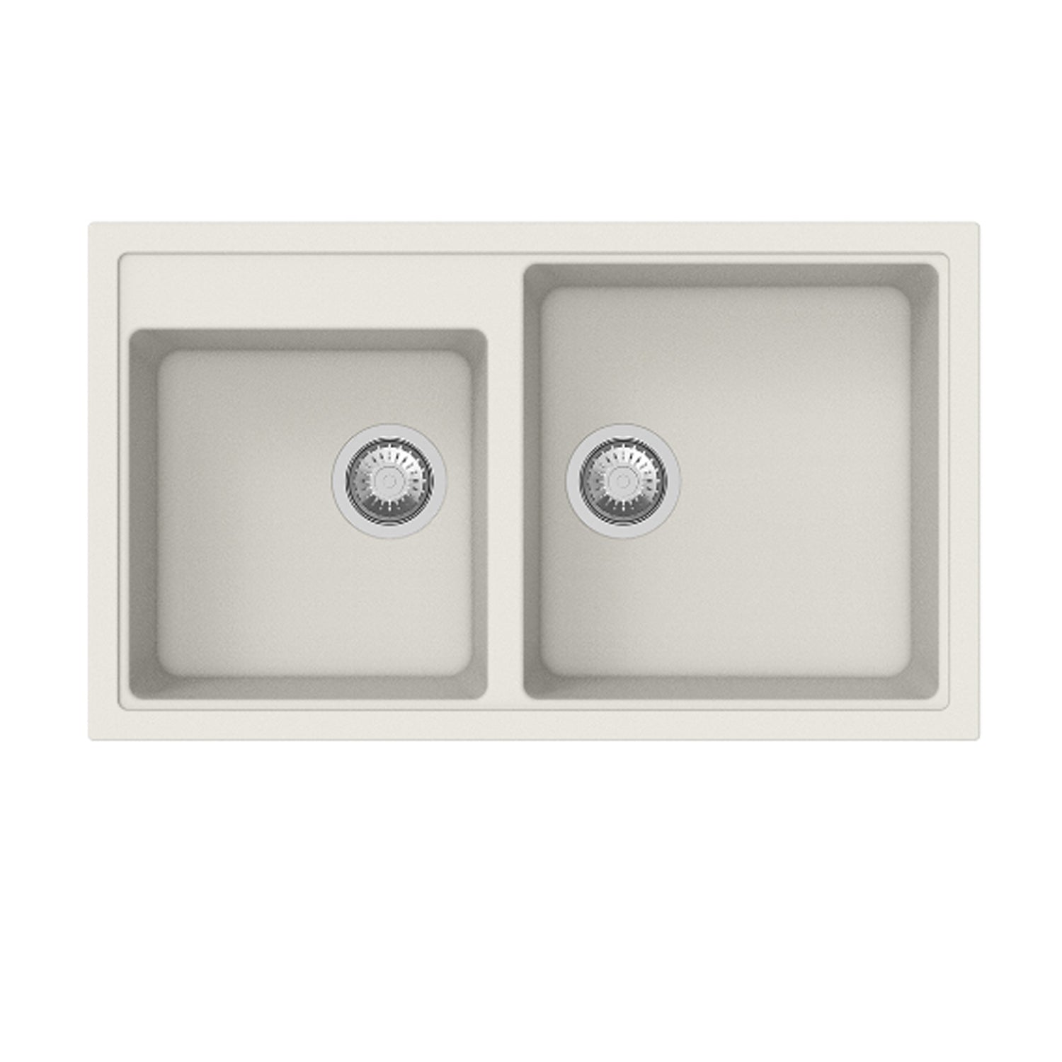 Lavello da cucina in resina con 2 vasche 86x50xH. 20,5 cm - Avena by CeramicStore | Lo specialista del tuo bagno