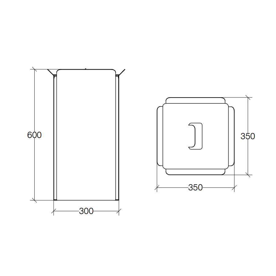 Cesto porta biancheria in alluminio verniciato nero Lineabeta Bandoni by CeramicStore | Lo specialista del tuo bagno