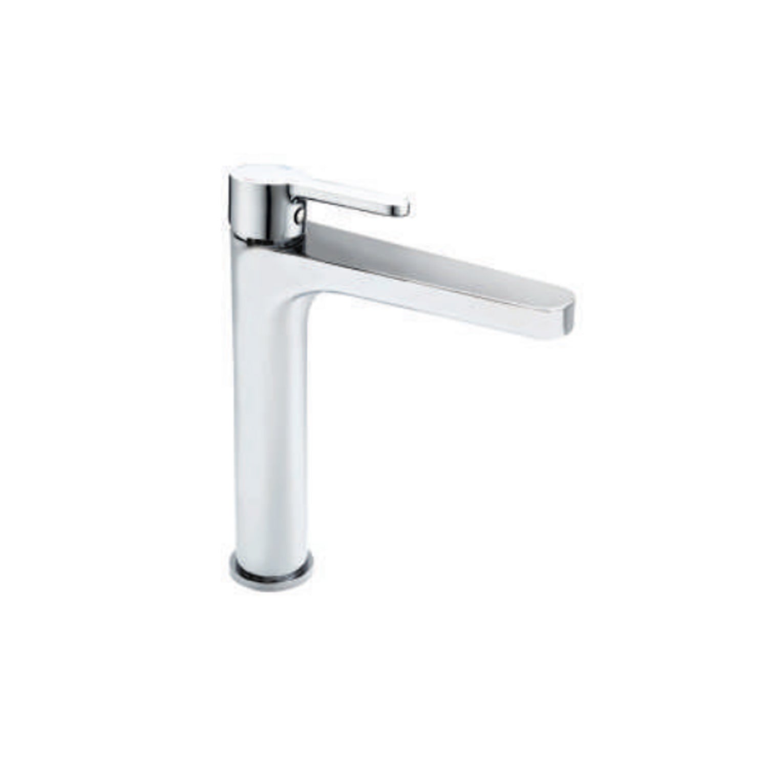 Miscelatore monocomando lavabo alto RubiFlux serie Lume - Cromo by CeramicStore | Lo specialista del tuo bagno