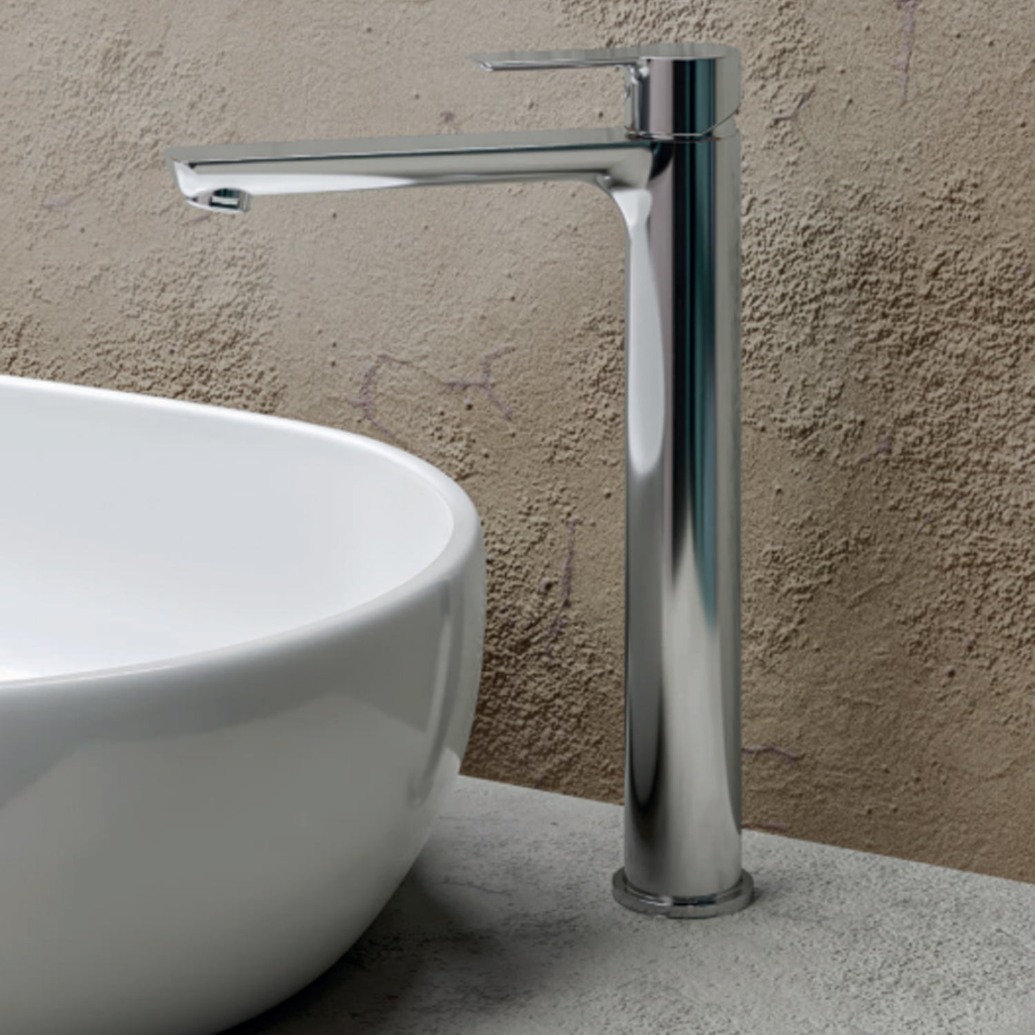 Miscelatore monocomando lavabo alto RubiFlux serie Zea - Cromo by CeramicStore | Lo specialista del tuo bagno