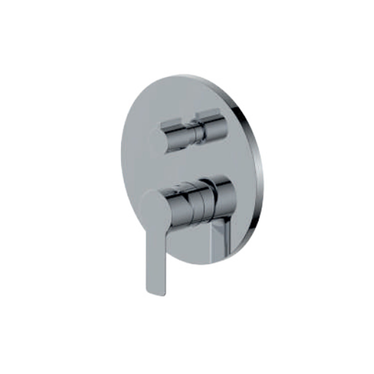 Miscelatore monocomando da incasso per doccia con deviatore RubiFlux serie Zea - Cromo by CeramicStore | Lo specialista del tuo bagno