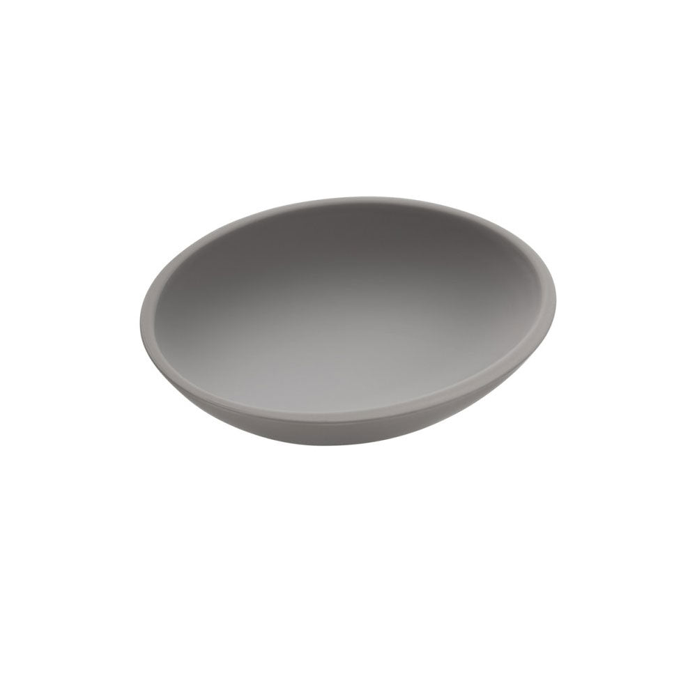 Portasapone da appoggio in vetro acrilico della collezione 'Saku' by Cosmic - Grigio soft