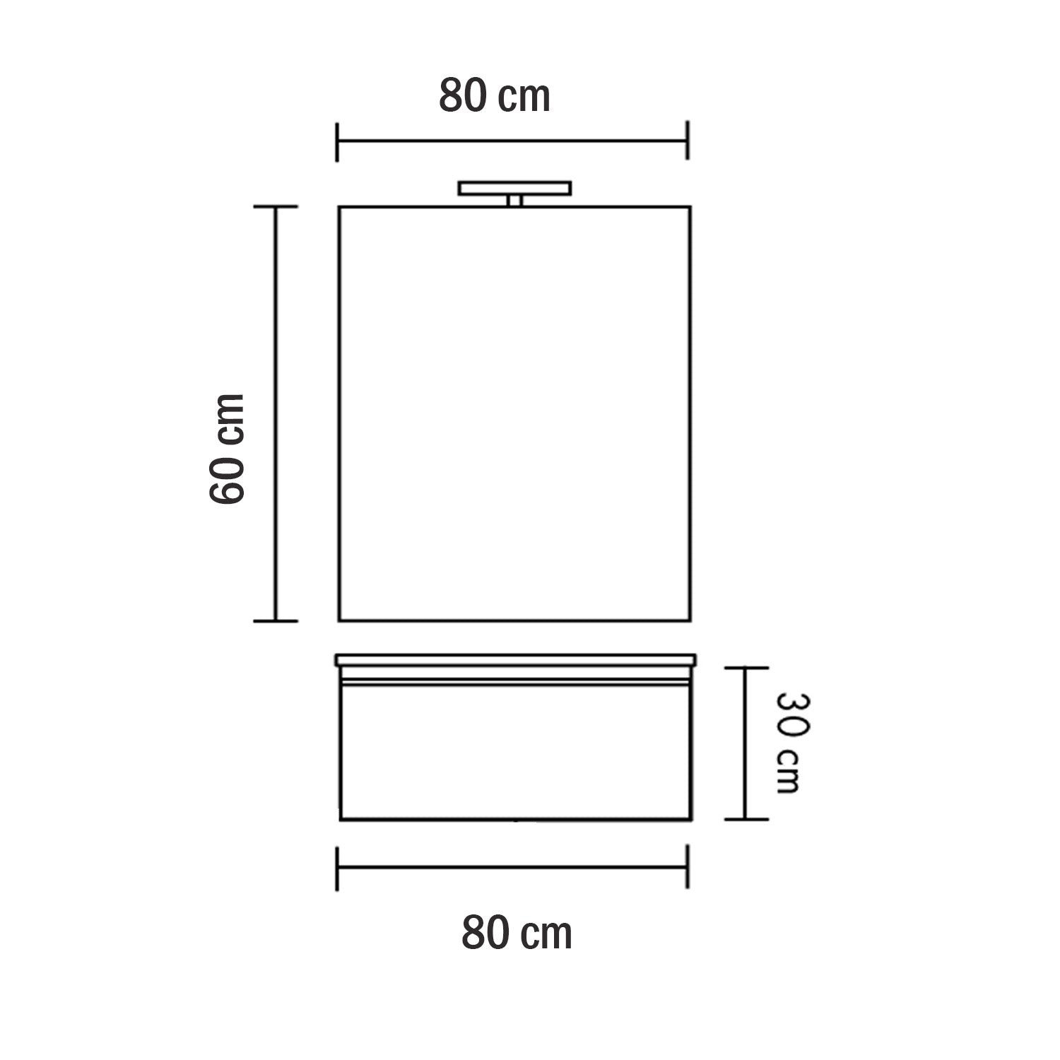 Composizione sospesa Shanti base con lavabo, specchio e led 80cm lino by CeramicStore | Lo specialista del tuo bagno
