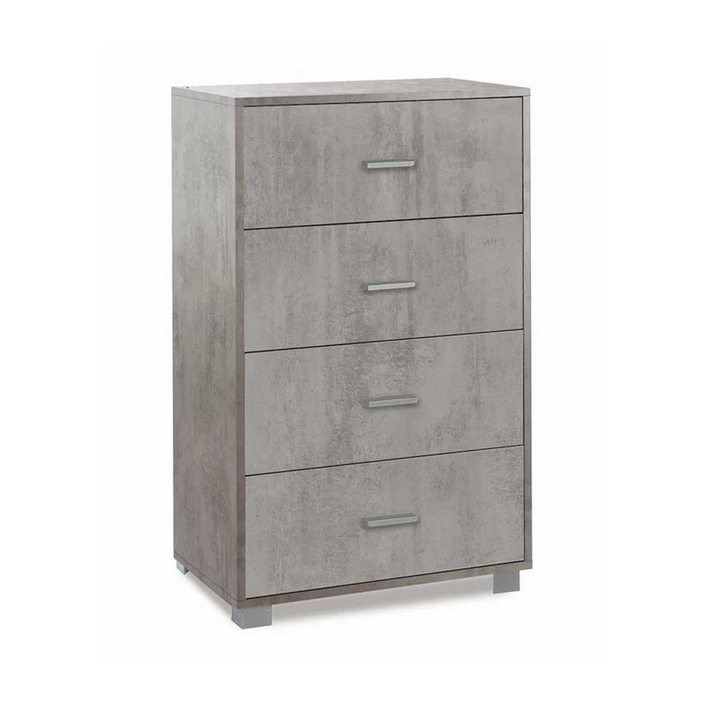 Mobile Cassettiera Verticale a 4 cassetti finitura Struttura Cemento / Finitura Frontale Cemento by Sarmog by CeramicStore | Lo specialista del tuo bagno