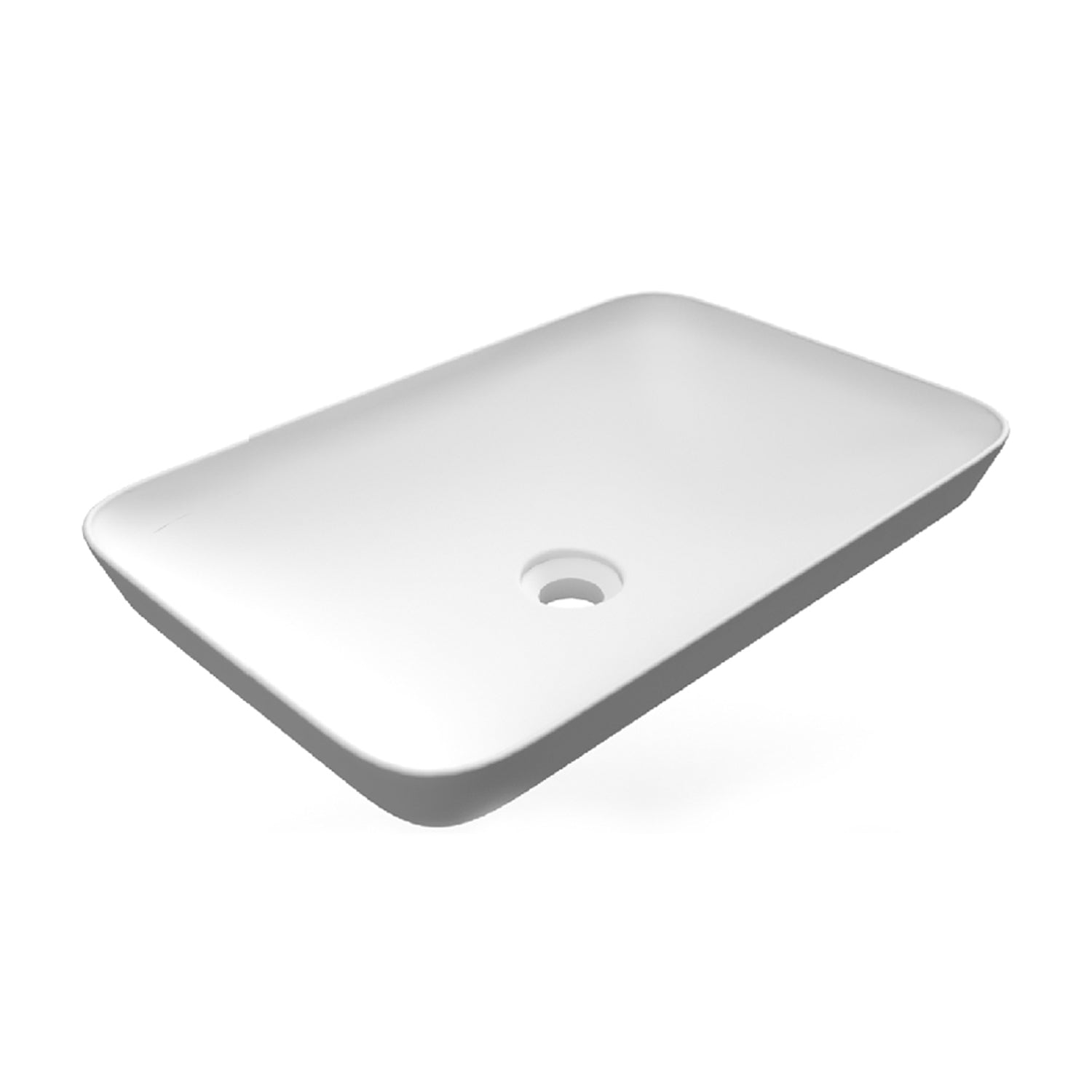 Lavabo ad incasso rettangolare senza foto 55x36 cm - Bianco by CeramicStore | Lo specialista del tuo bagno
