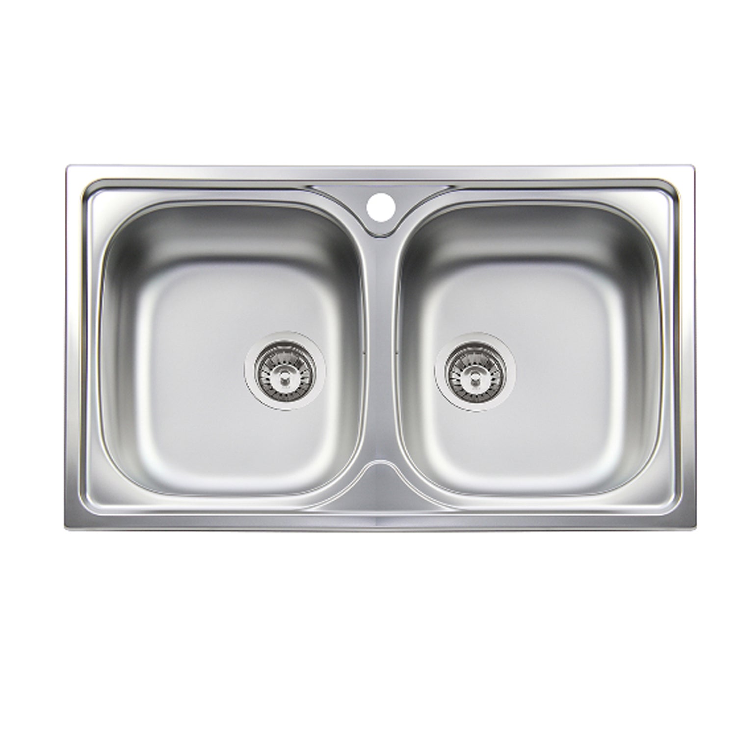 Lavello da cucina in acciaio inox con 2 vasche 86x50 cm by CeramicStore | Lo specialista del tuo bagno