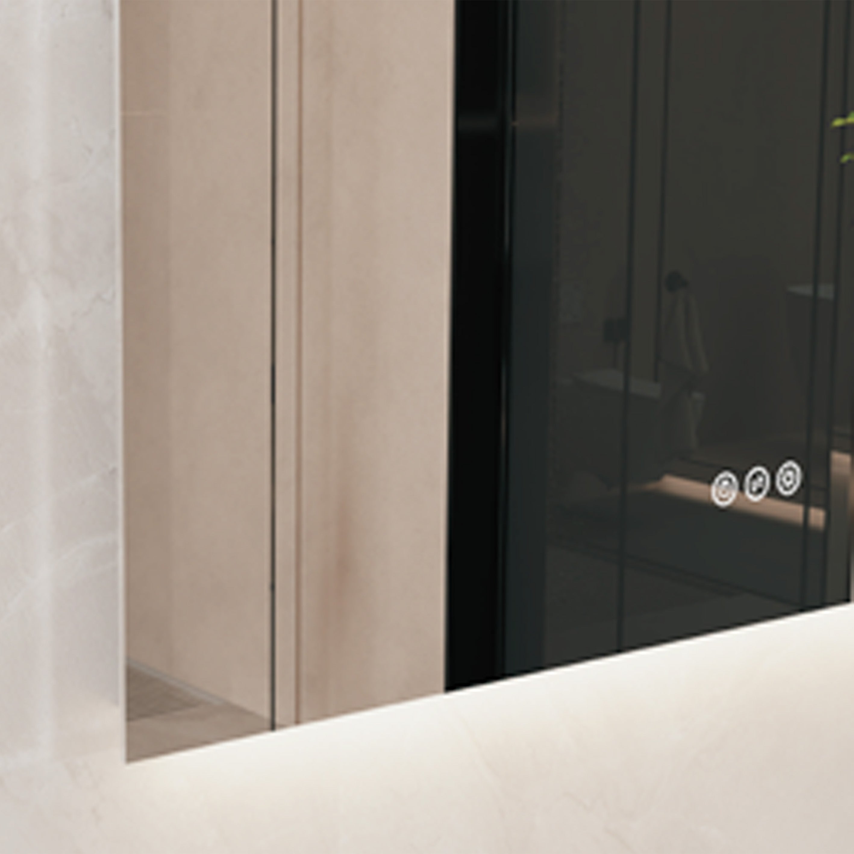 Specchio doppia illuminazione Eterea 60x70 con antifog manuale e 3 tonalità di luce by CeramicStore | Lo specialista del tuo bagno