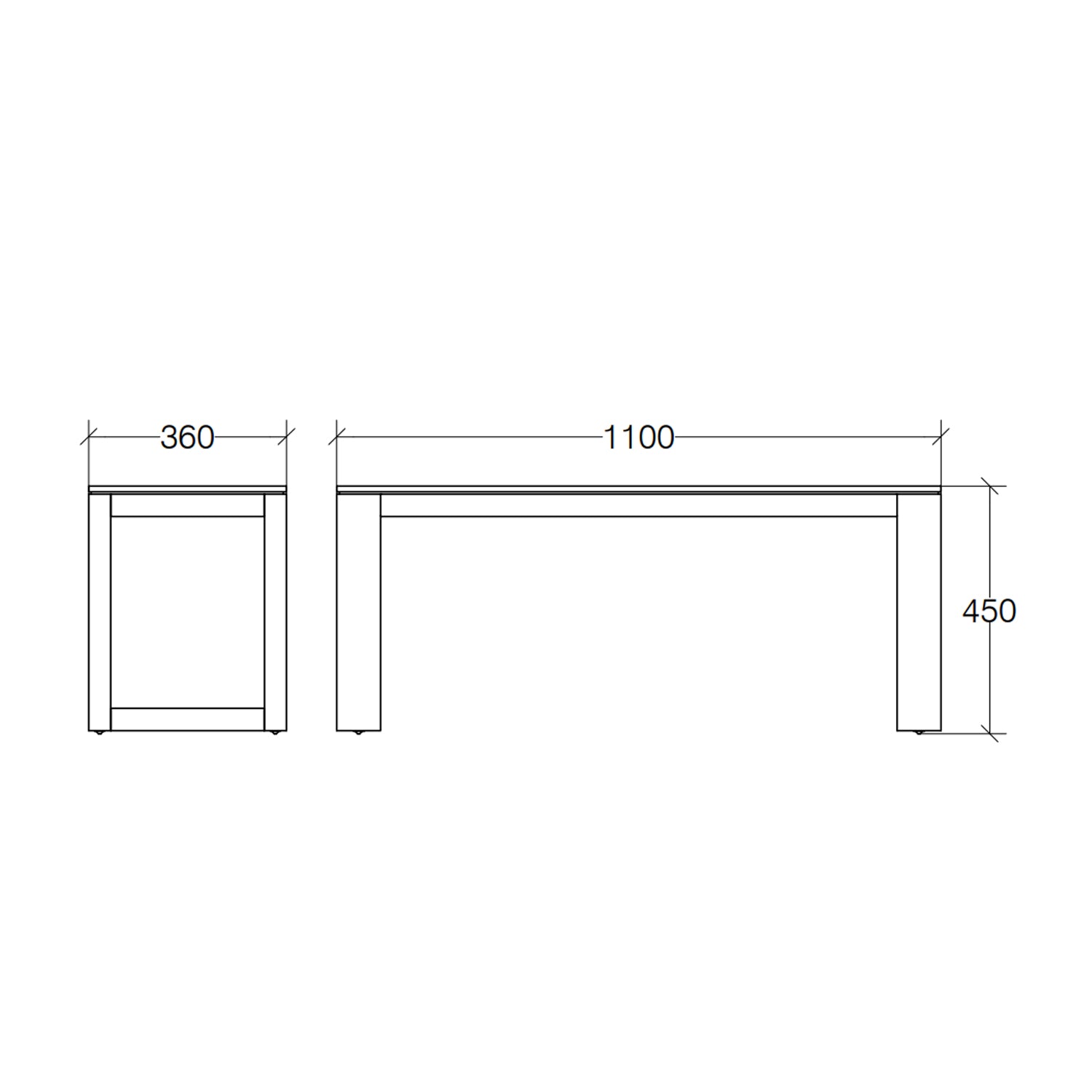 Panca due posti in Bamb๠verniciato collezione Scagni Lineabeta portata 200 Kg