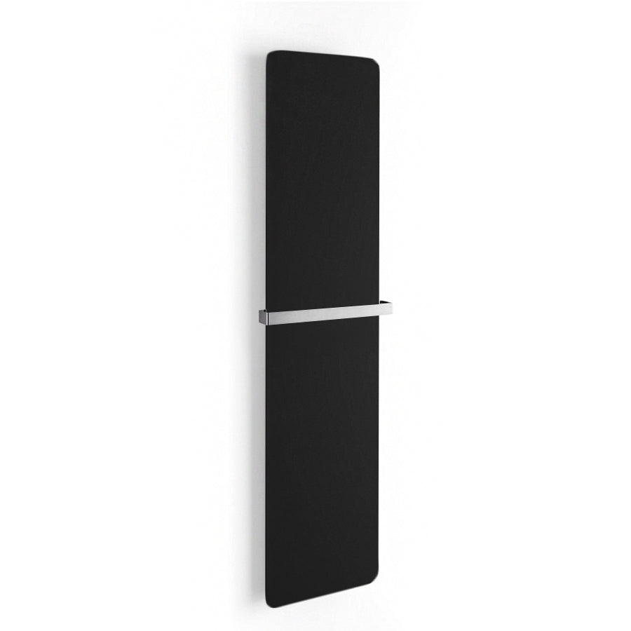 Termoarredo elettrico a muro in acciaio al carbonio collezione Caligo di Lineabeta colore nero cm 47x179 by CeramicStore | Lo specialista del tuo bagno