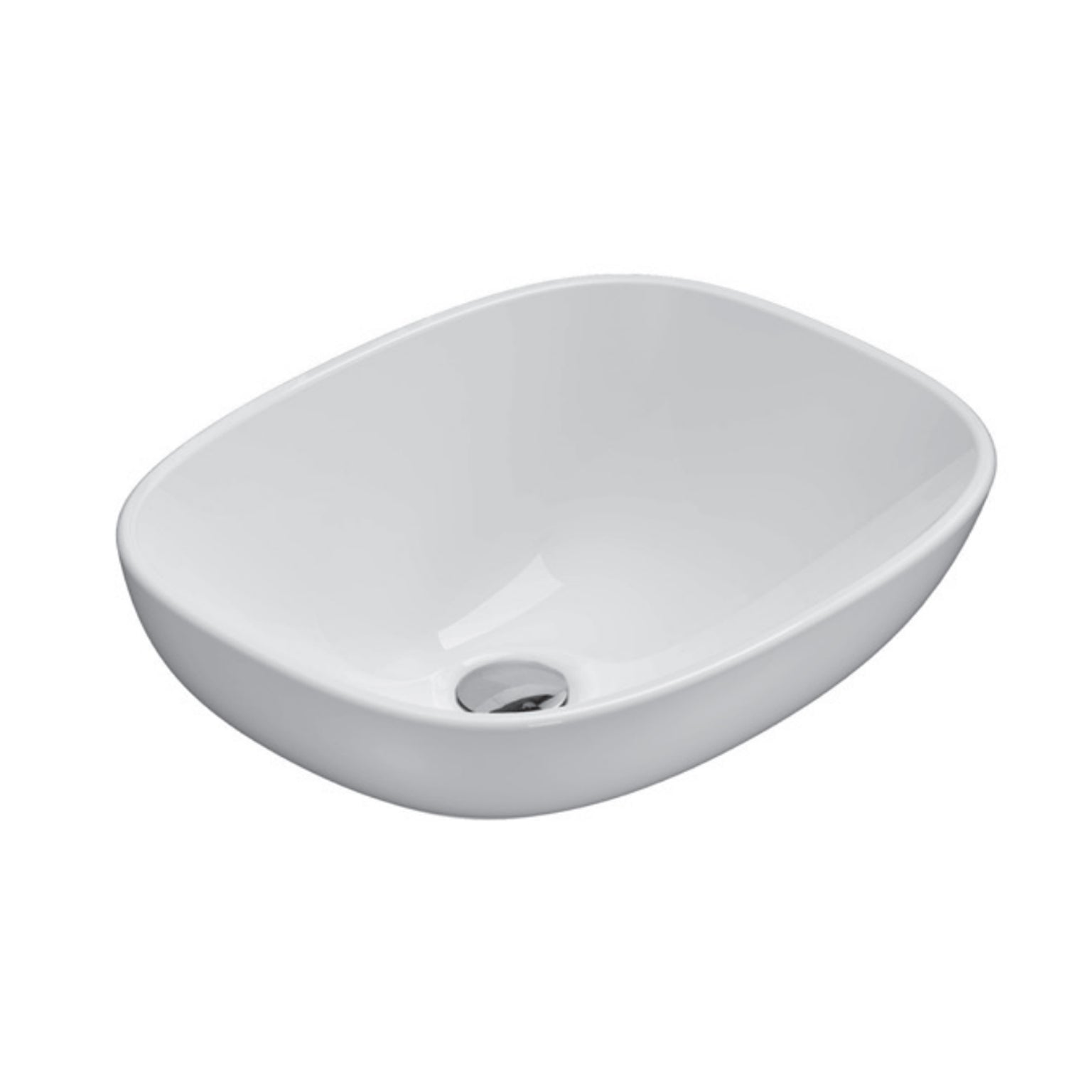 Lavabo da Appoggio 45X37 Ceramica Globo Stockholm LA045.BI