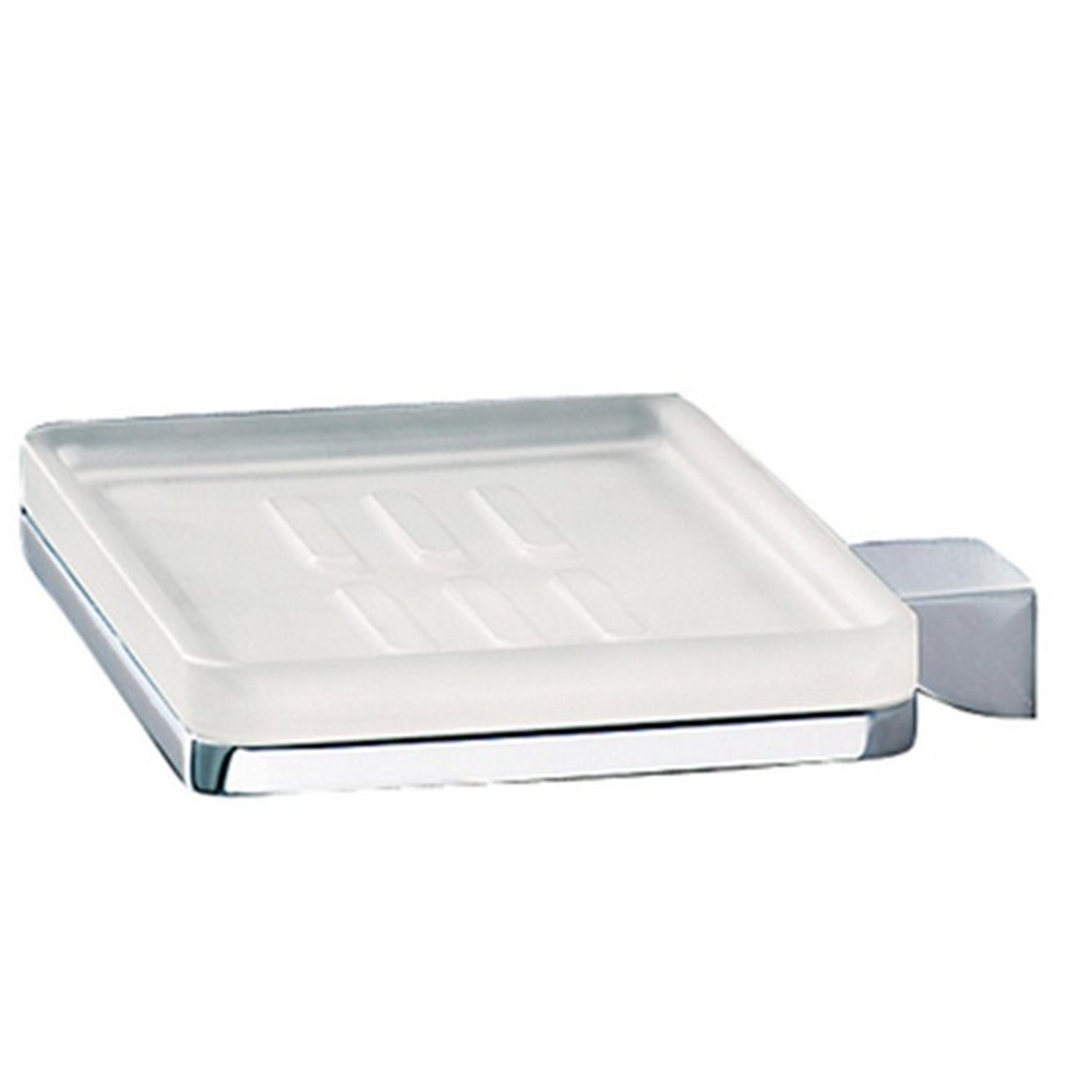Portasapone a parete Gedy Glamour 11,2x11,4x3,4 cm in ottone cromato e vetro by CeramicStore | Lo specialista del tuo bagno