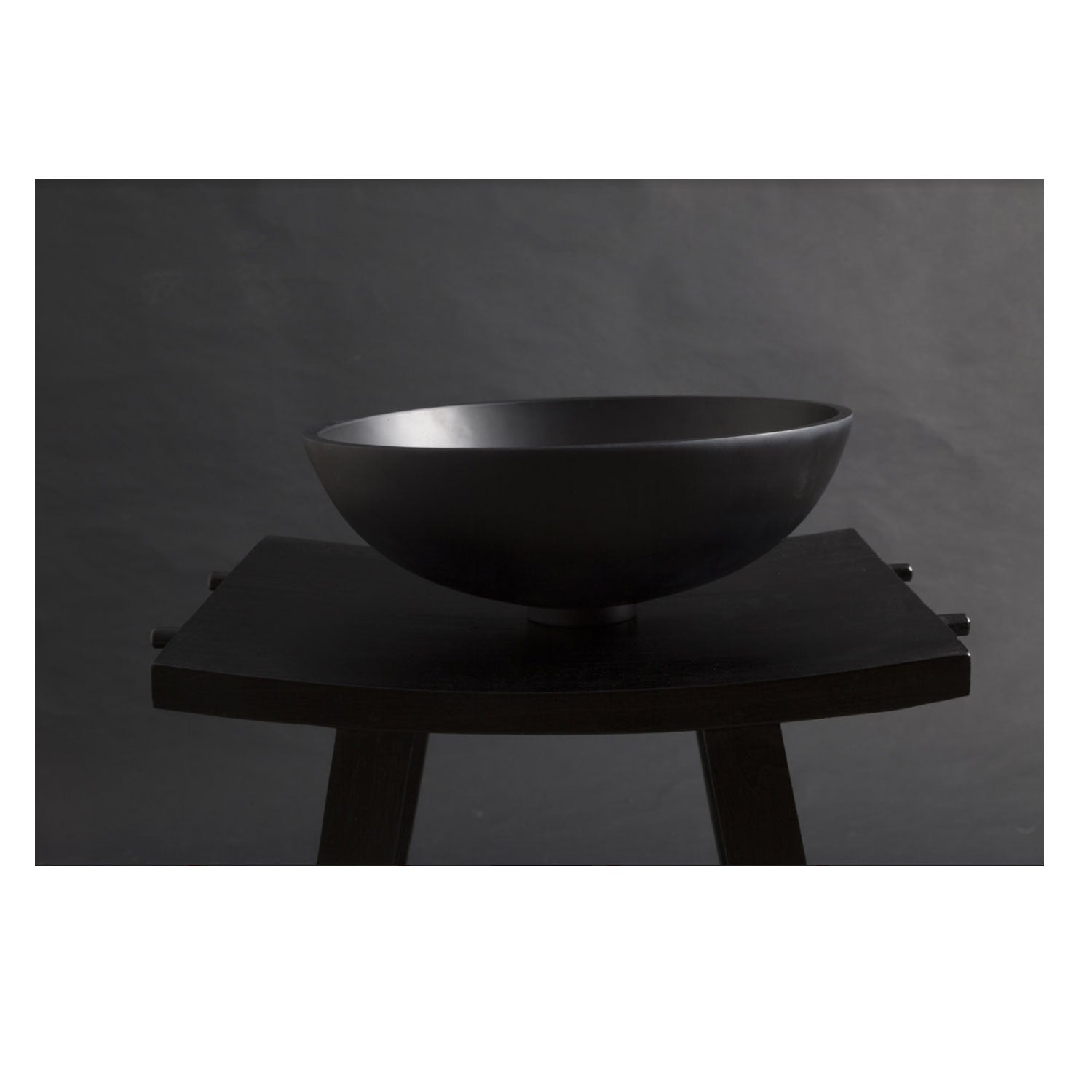 Consolle in Teak naturale di recupero trattato serie Zen Cipi 56cm - Nero by CeramicStore | Lo specialista del tuo bagno