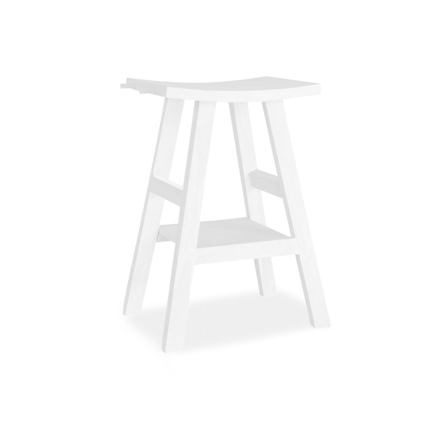 Consolle in Teak naturale di recupero trattato serie Zen Cipi 56cm - Bianco by CeramicStore | Lo specialista del tuo bagno