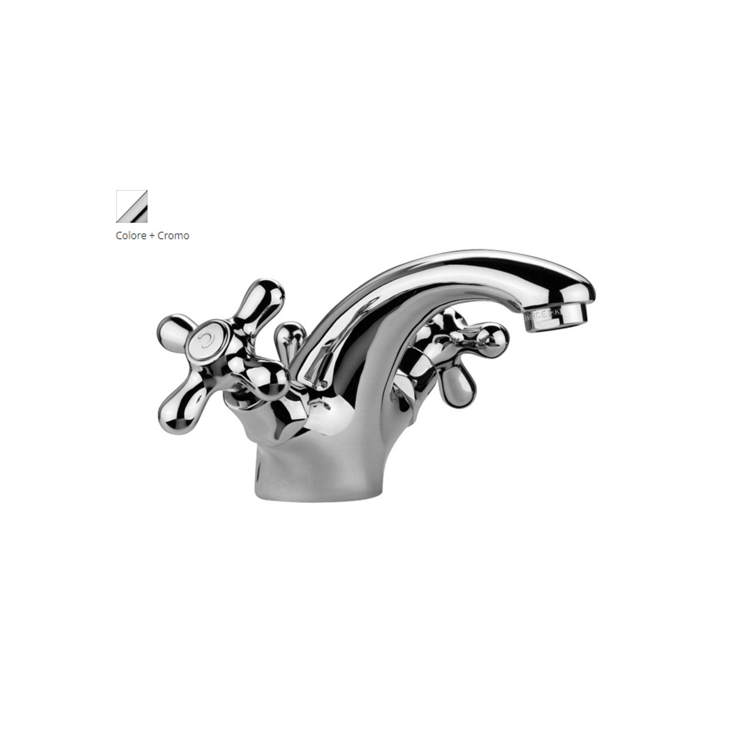 Monoforo lavabo con scarico automatico Paffoni Iris - Bianco by CeramicStore | Lo specialista del tuo bagno