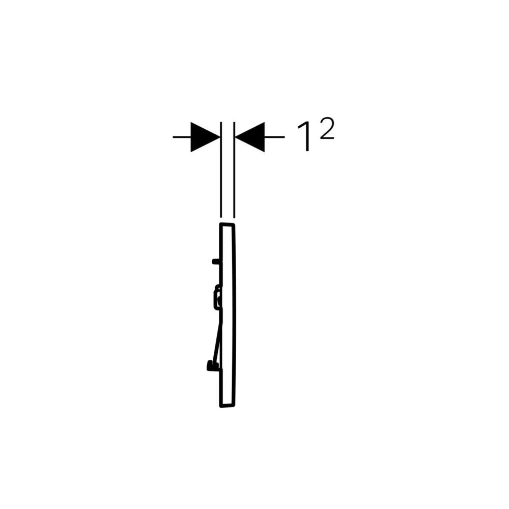 Piastra di azionamento Geberit Sigma 30 Cromo-Satinata-Cromo