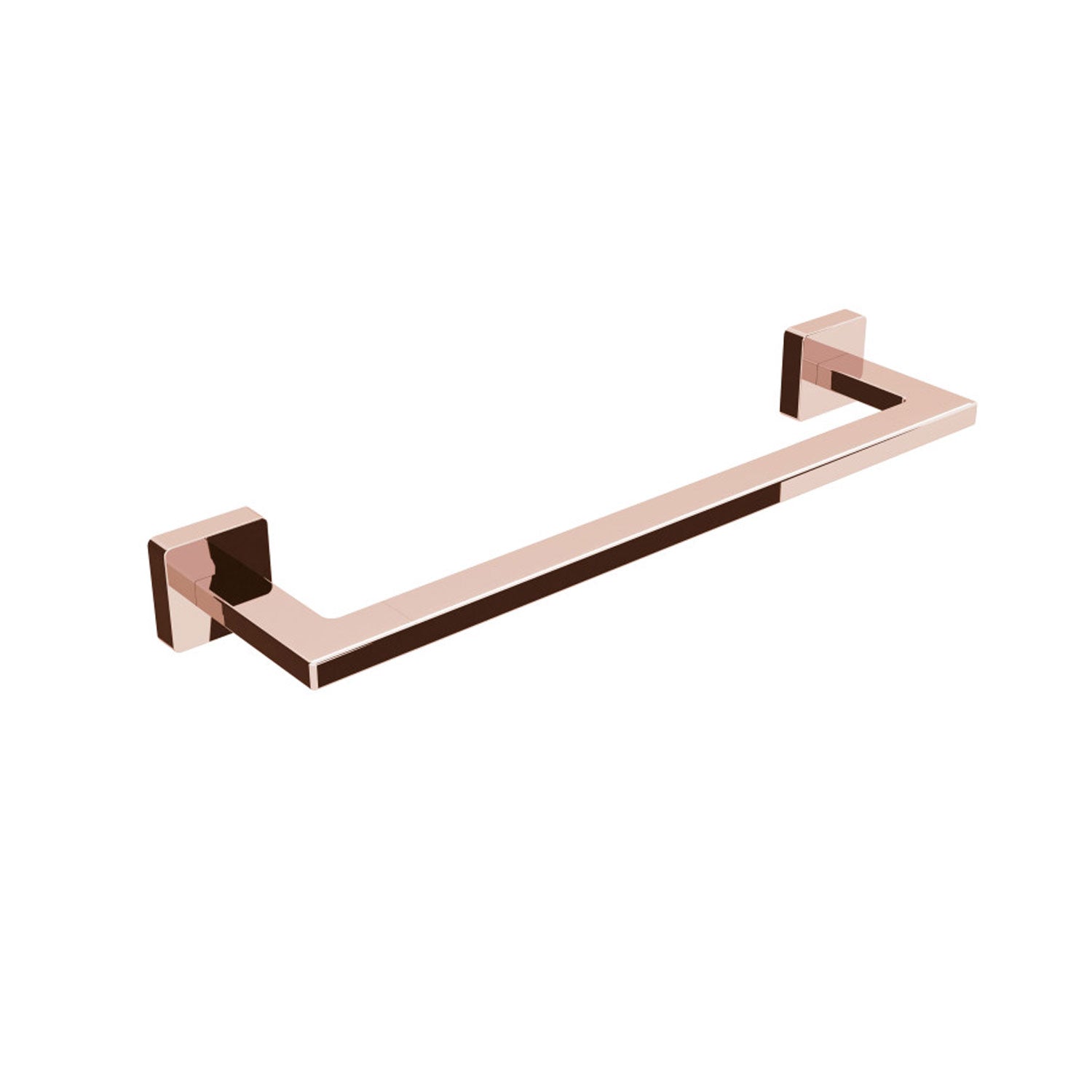 Porta asciugamani in ottone da fissare a parete collezione Dado di Lineabeta - Metallo oro rosa 340mm by CeramicStore | Lo specialista del tuo bagno