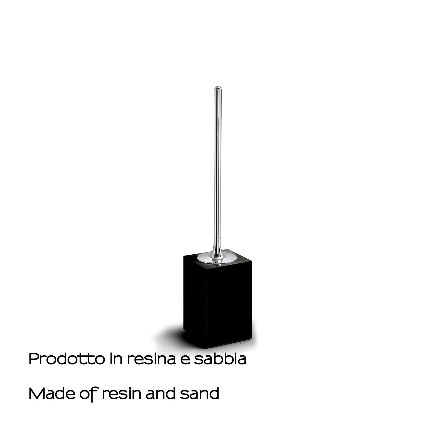 Scopino in resina e sabbia Gedy serie Sofia - Nero by CeramicStore | Lo specialista del tuo bagno