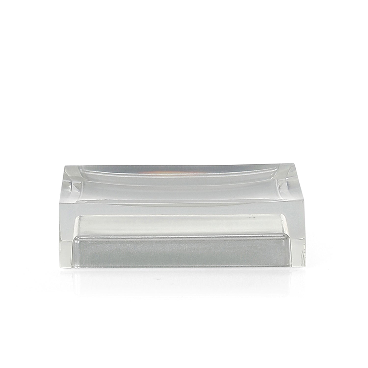 Portasapone da appoggio in resina collezione Gedy serie Rainbow - Argento