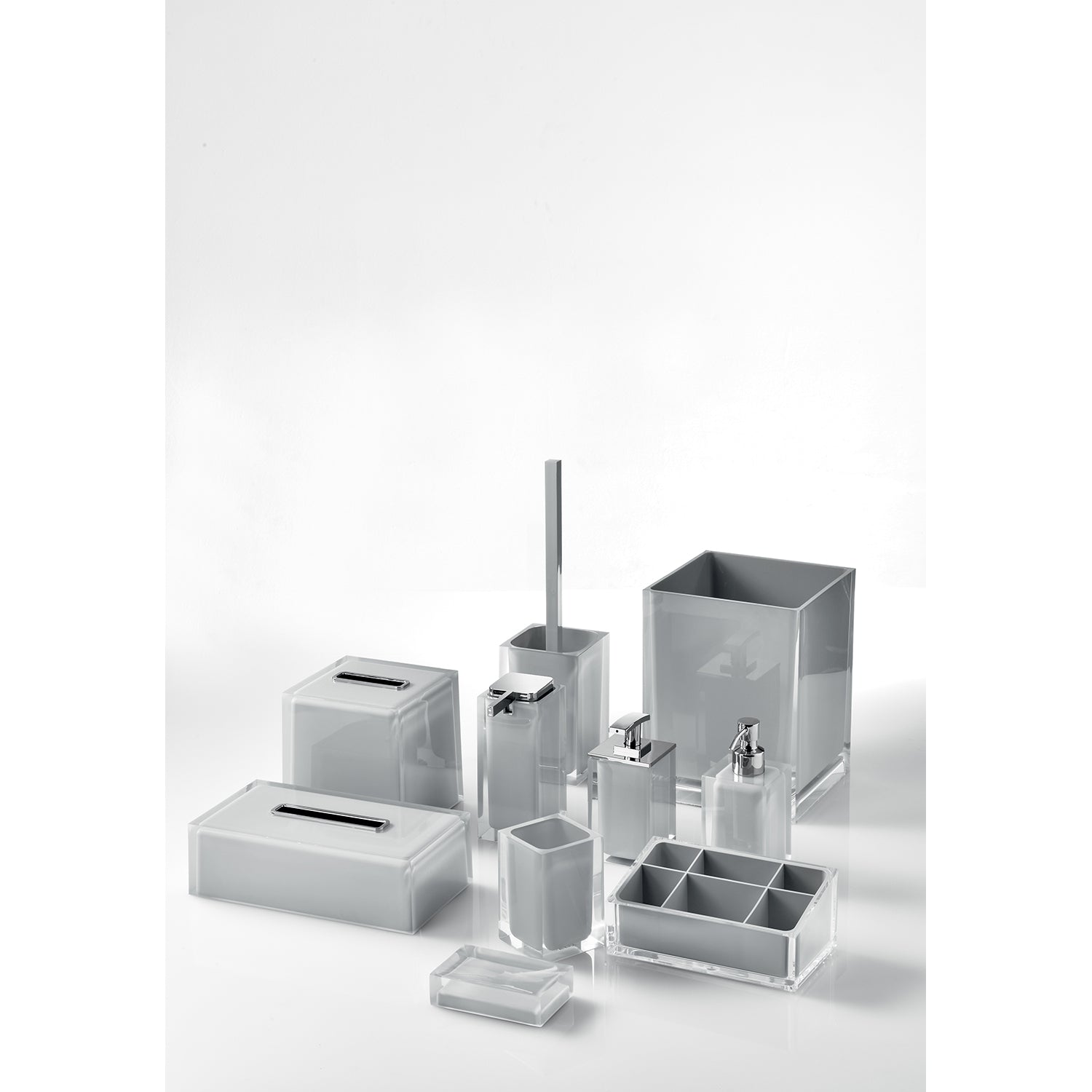 Organizer da appoggio Gedy serie Rainbow - Argento by CeramicStore | Lo specialista del tuo bagno