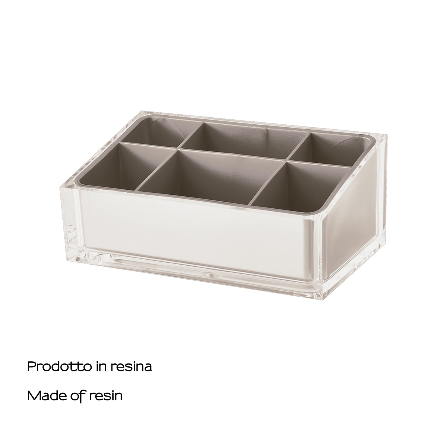 Organizer da appoggio Gedy serie Rainbow - Tortora Chiaro by CeramicStore | Lo specialista del tuo bagno