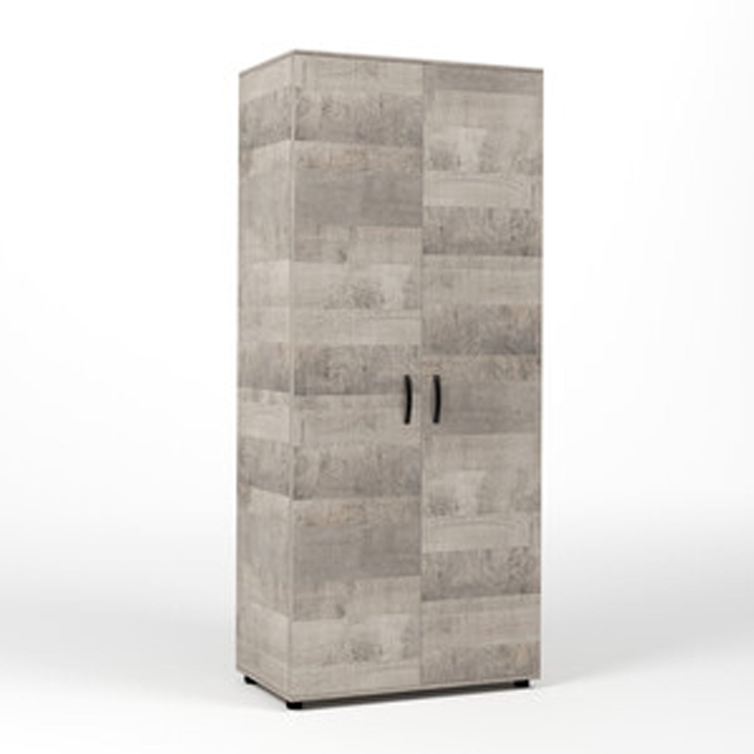 Armadio a due ante con asta appendiabiti e ripiano fisso - Rovere Platino by CeramicStore | Lo specialista del tuo bagno