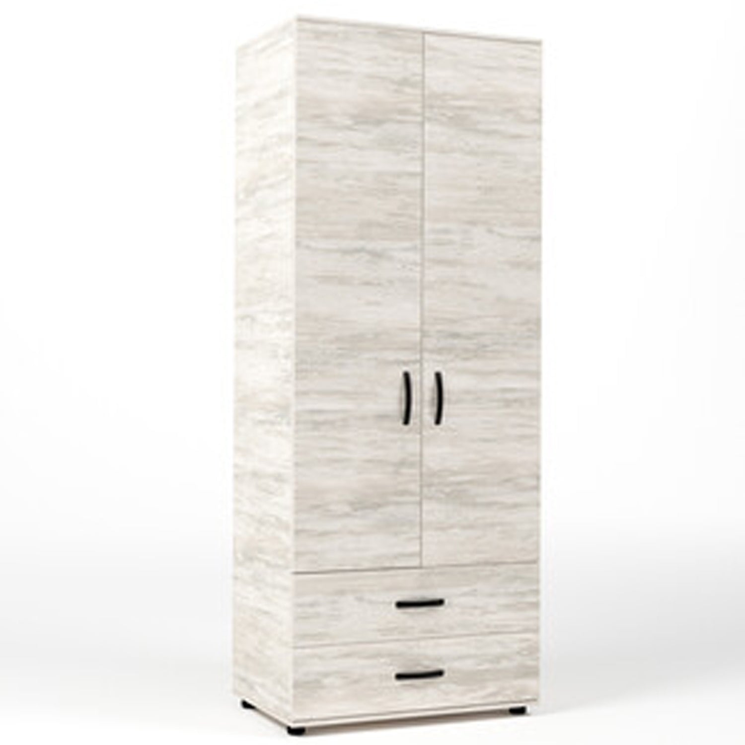Armadio a due ante e due cassetti - Bianco Venato by CeramicStore | Lo specialista del tuo bagno