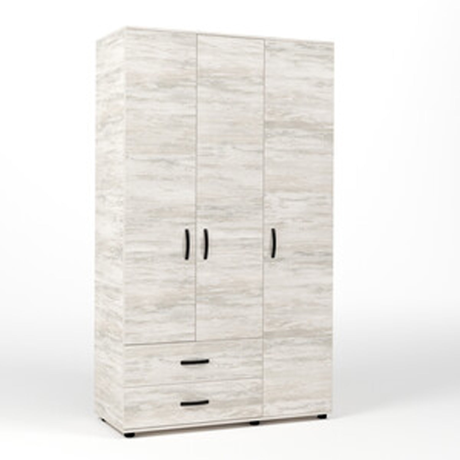 Armadio a 3 ante e 2 cassetti - Bianco Venato by CeramicStore | Lo specialista del tuo bagno