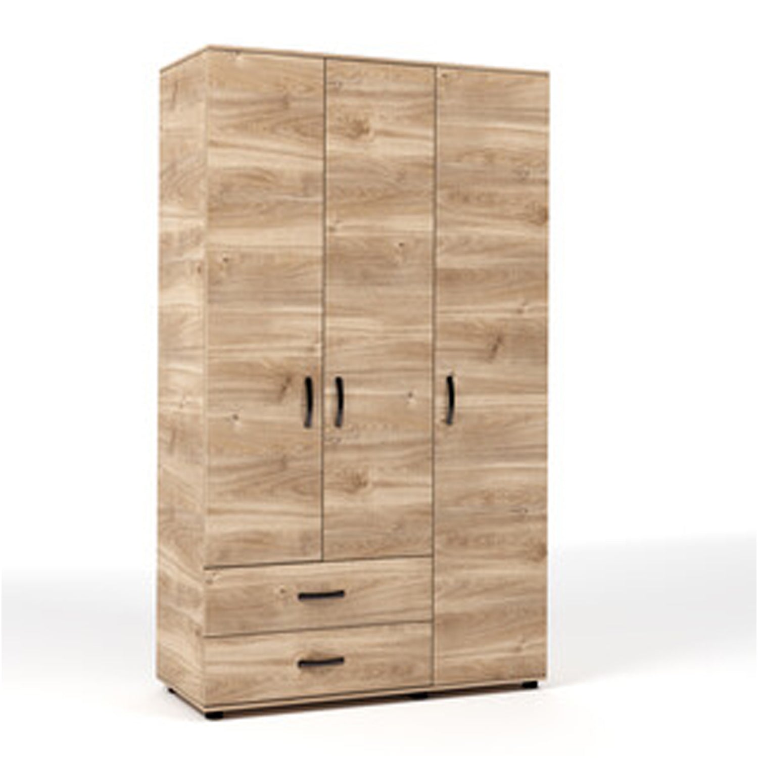 Armadio a 3 ante e 2 cassetti - Rovere Miele by CeramicStore | Lo specialista del tuo bagno