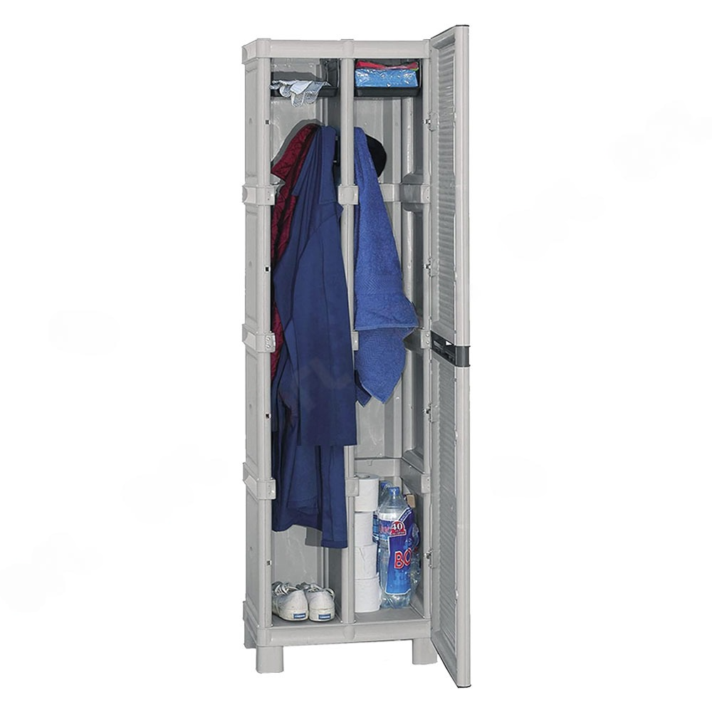 Armadio spogliatoio da esterno Concert con ripiani integrati - Grigio by CeramicStore | Lo specialista del tuo bagno