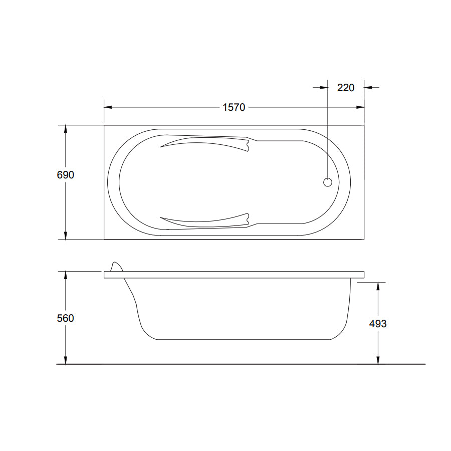 Vasca idromassaggio Deniza 160x70 Relax Idrosystem by CeramicStore | Lo specialista del tuo bagno