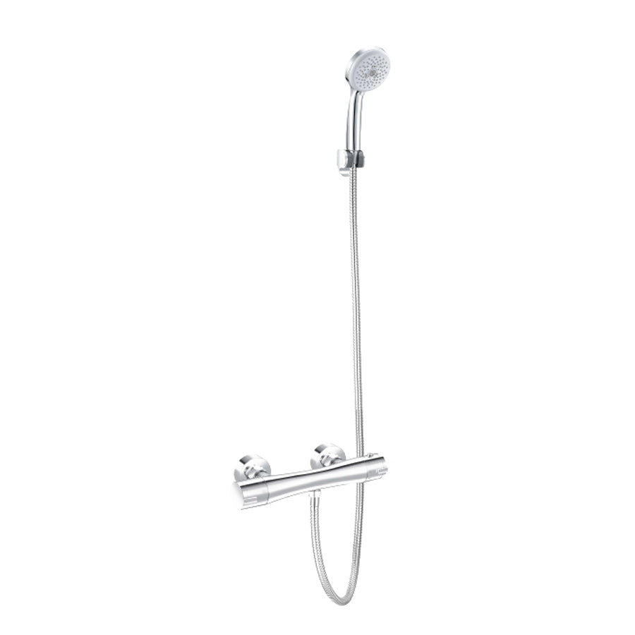 Miscelatore termostatico esterno doccia completo di kit doccia con flessibile modello Joe by CeramicStore | Lo specialista del tuo bagno